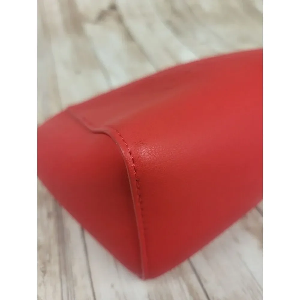 Givenchy Red Make Up Bag Faux Leather